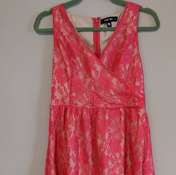 Mac & Jac Pink Lace Mini Dress - Picture 10 of 10